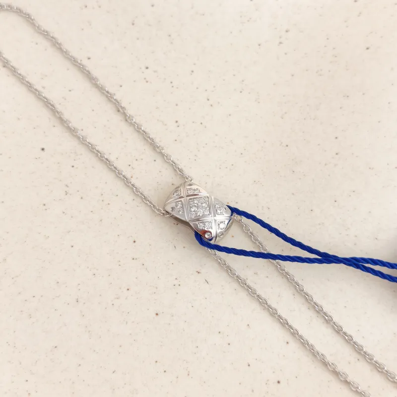 Chanel Necklace COCO CRUSH White Gold18KW hite Gold Diamond One Size39cm — cover view 4 of 7