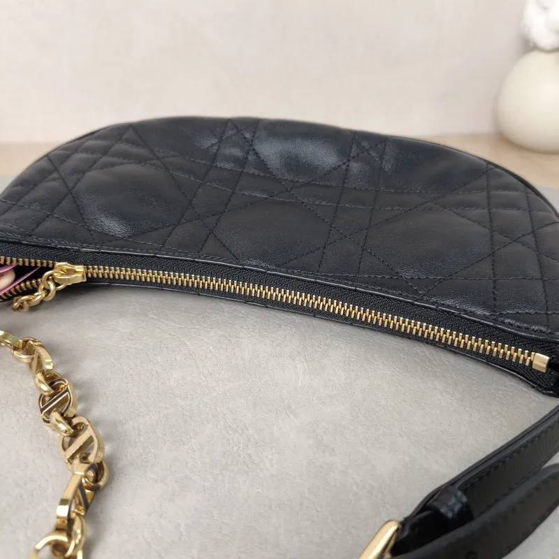 DIOR Shoulder Bag CD Lounge Black Lambskin One Size26 × 5.5 × 15 cm — detail view 8 of 10