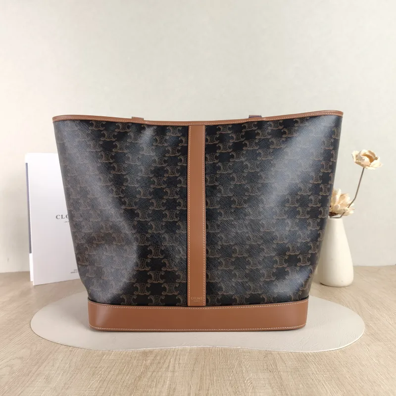 CELINE Shoulder Bag Cabas Tote Bag Monogram PVC Medium 31.5 × 16 × 31.5 cm