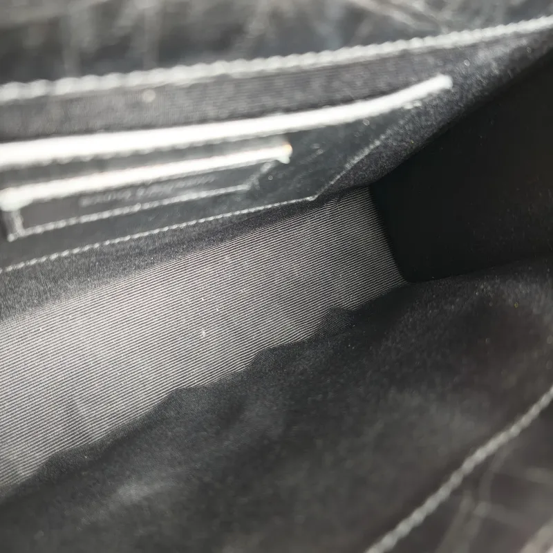 SAINT LAURENT Crossbody Bag KATE Edition Black Calfskin Medium 24 × 5.5 × 14.5 cm — detail view 5 of 10