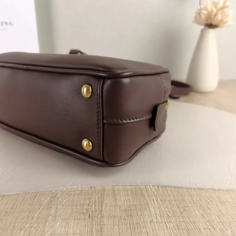 Miumiu Top Handle Bag Arcadie Collection Bowling Bag CC alfskin Medium 22 × 7.5 × 10.5 cm — detail view 9 of 11