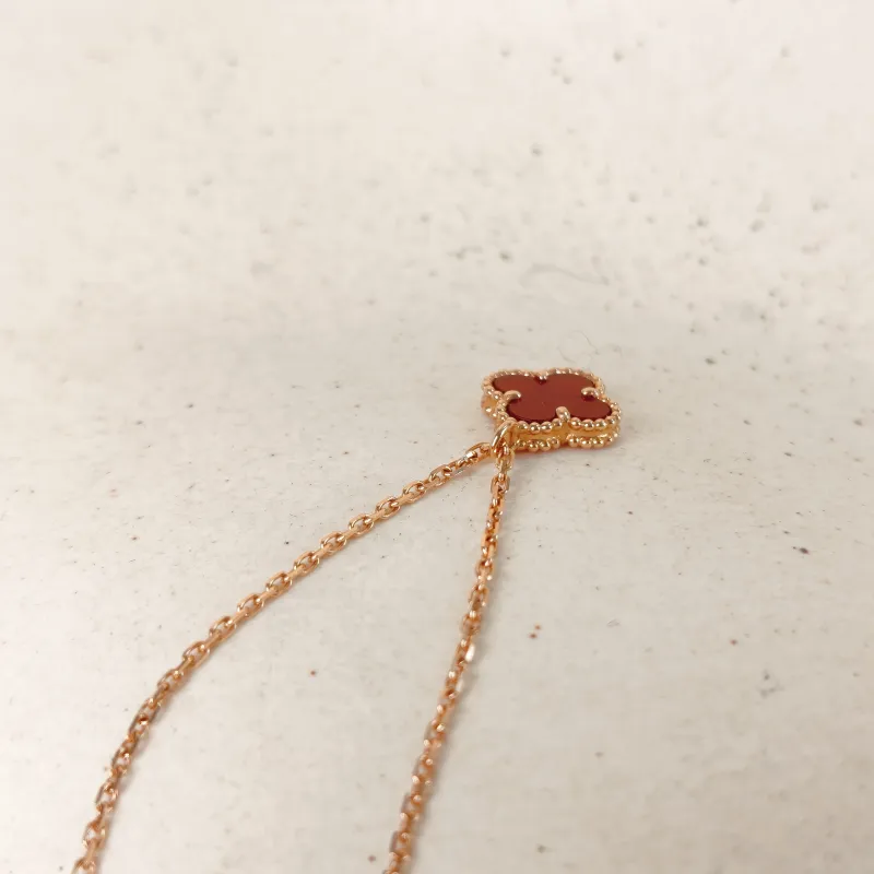 Van Cleef & Arpels Necklace Alhambra Alhambra Collection 18KR ose Gold Sweet Mini 45cm — cover view 2 of 12