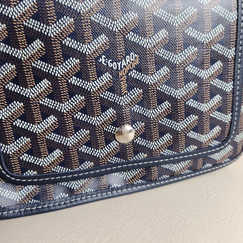 GOYARD Crossbody Bag PLUMET Blue PVC One Size 20.5 × 2.5 × 14 cm — detail view 1 of 9