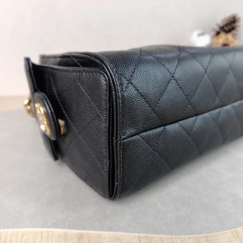 Chanel Shoulder Bag 25Bag Black Grained Calfskin Mini 22 × 12.5 × 20 cm — detail view 5 of 10