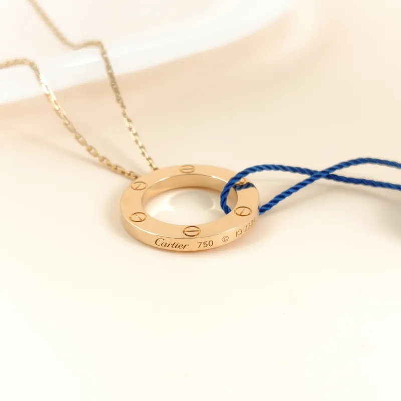 CARTIER Necklace LOVE Collection Pendant Yellow Gold 18KY ellow Gold Large42cm — cover view 3 of 11