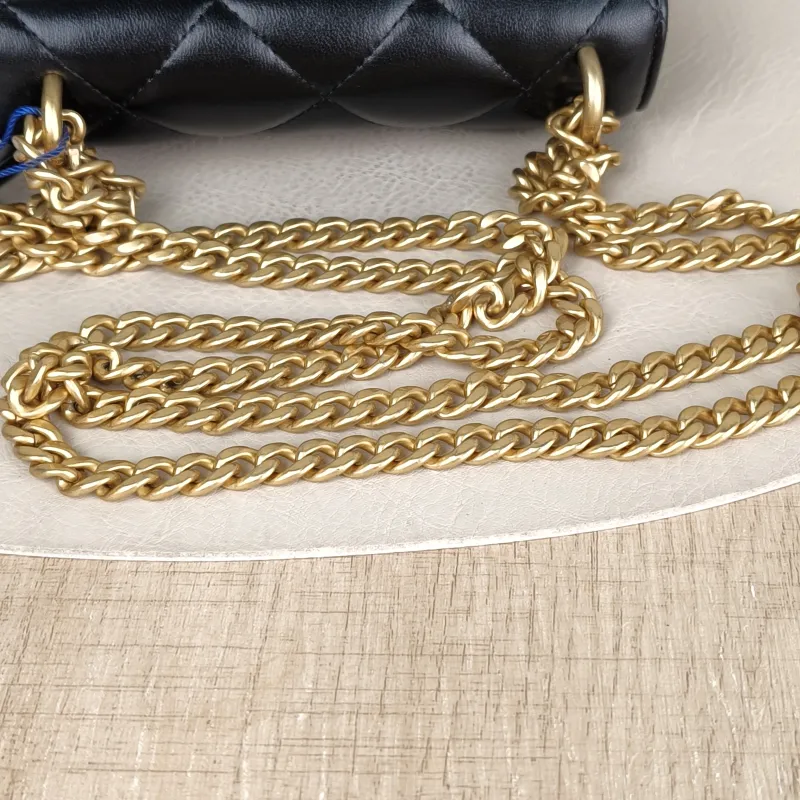 Chanel Crossbody Bag CF WOC Black Lambskin Mini 15 × 5 × 10 cm 31 — detail view 13 of 16