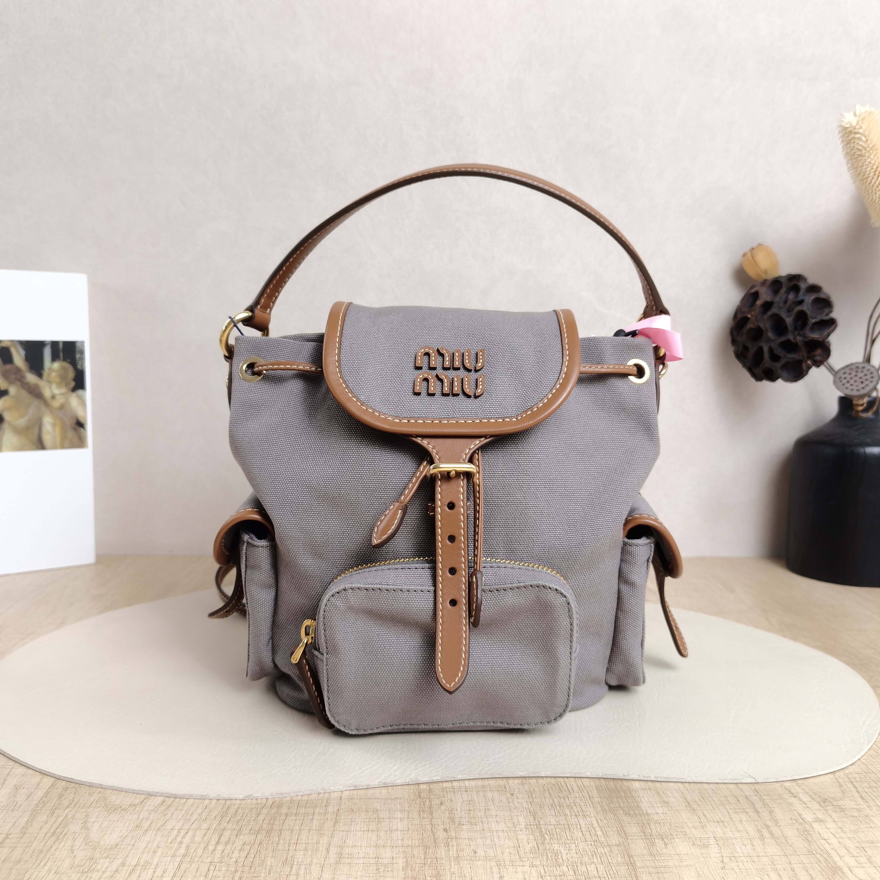 Miumiu Backpack Backpack 18 × 11.5 × 22 cm