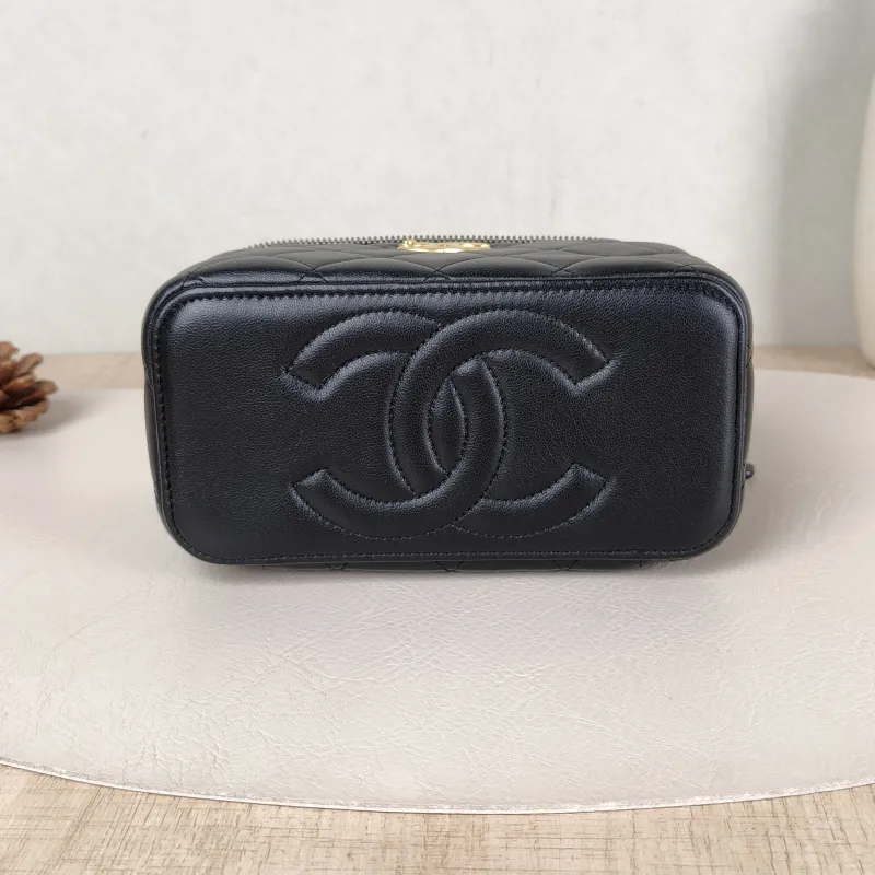 Chanel Crossbody Bag Edition C Black Lambskin 16 × 8 × 9.5 cm — cover view 5 of 5