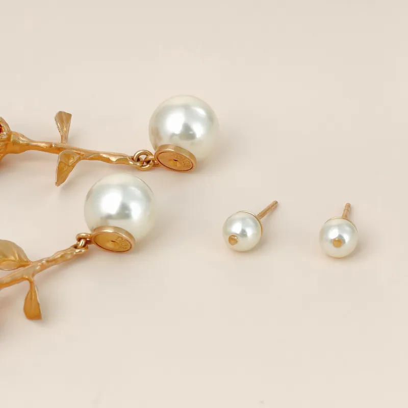 DIOR Jewelry · Earrings Red Pearl One Size — cover view 9 of 10