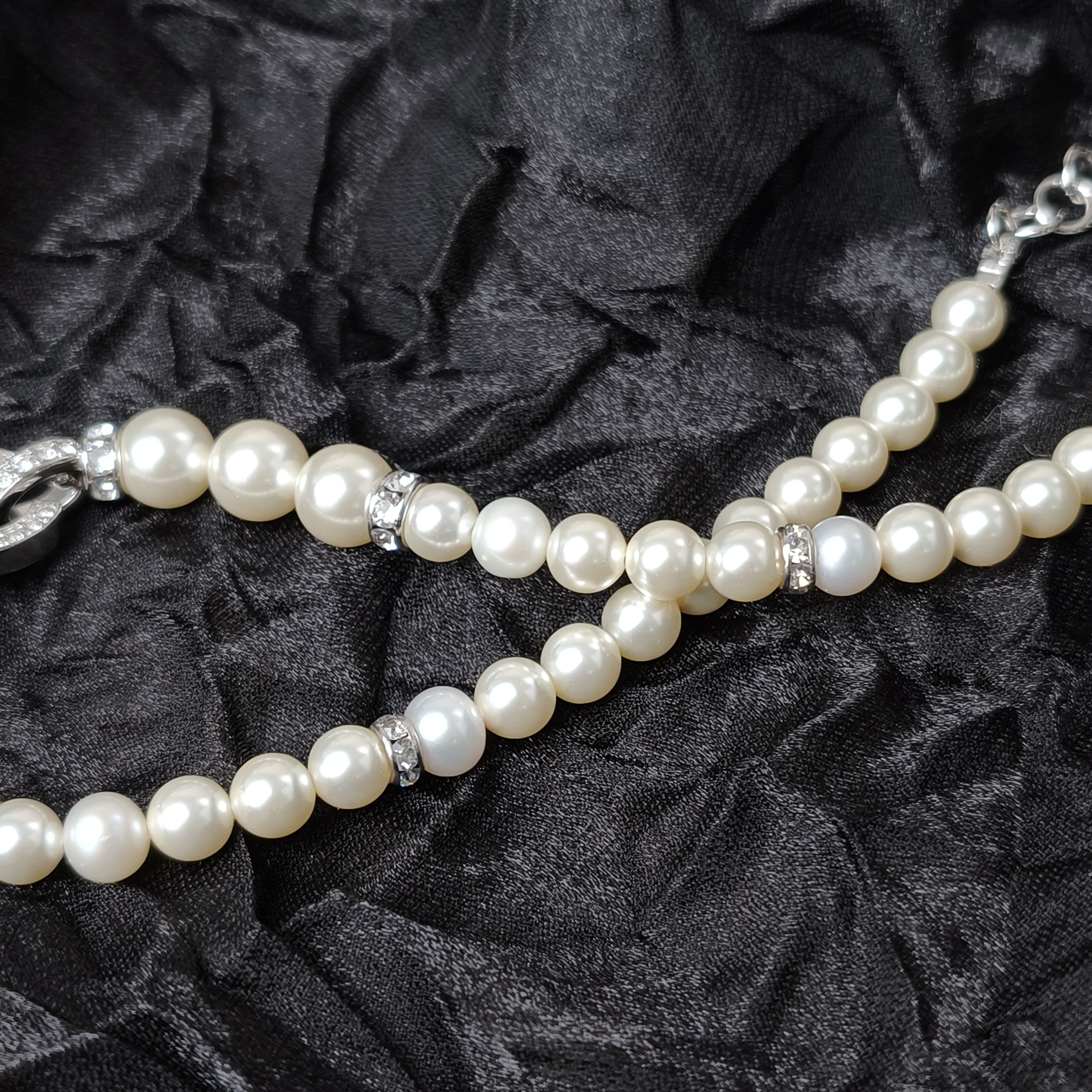 Chanel Necklace25s c Pearl Necklacechocker Silver One Size38cm One Size — cover view 7 of 11