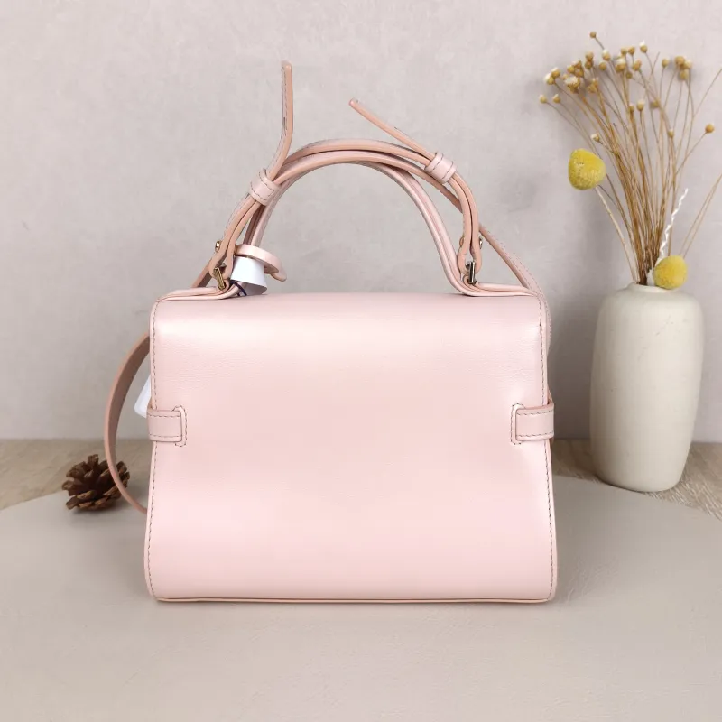 DELVAUX Top Handle Bag Tempete Top Handle Bag Pink Calfskin Small21.5 × 8.5 × 19.5 cm — cover view 7 of 8