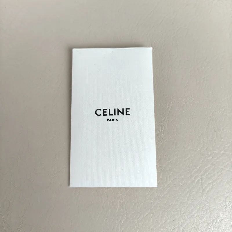 CELINE Crossbody Bag Teen Triomphe Black CC alfskin Small18.5 × 6 × 14 cm — detail view 7 of 13