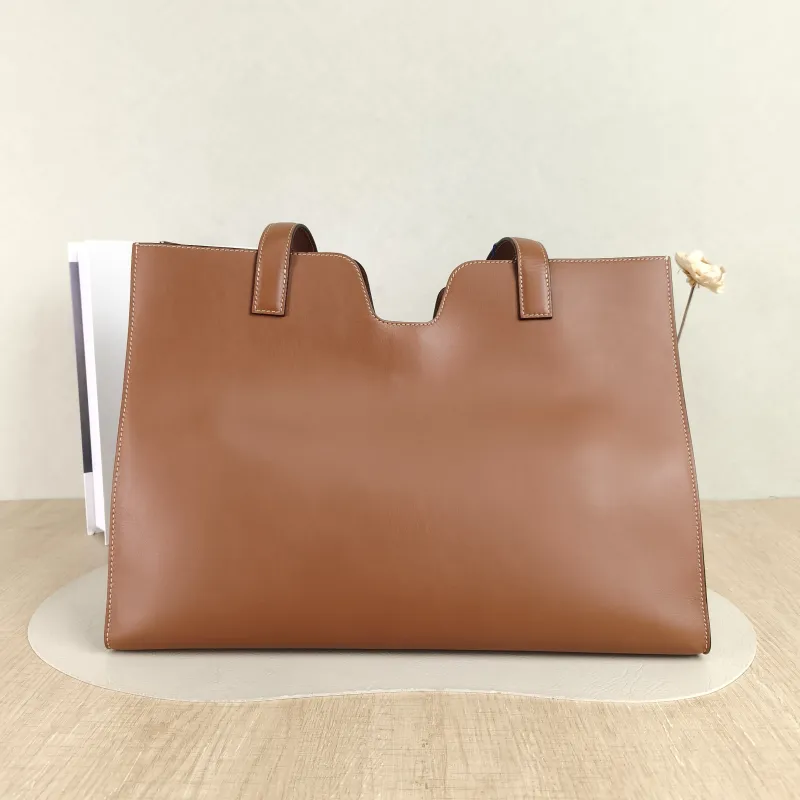 CELINE Shoulder Bag Cabas 16 Tote Bag Caramel Calfskin Large 37 × 14 × 26 cm — cover view 5 of 5