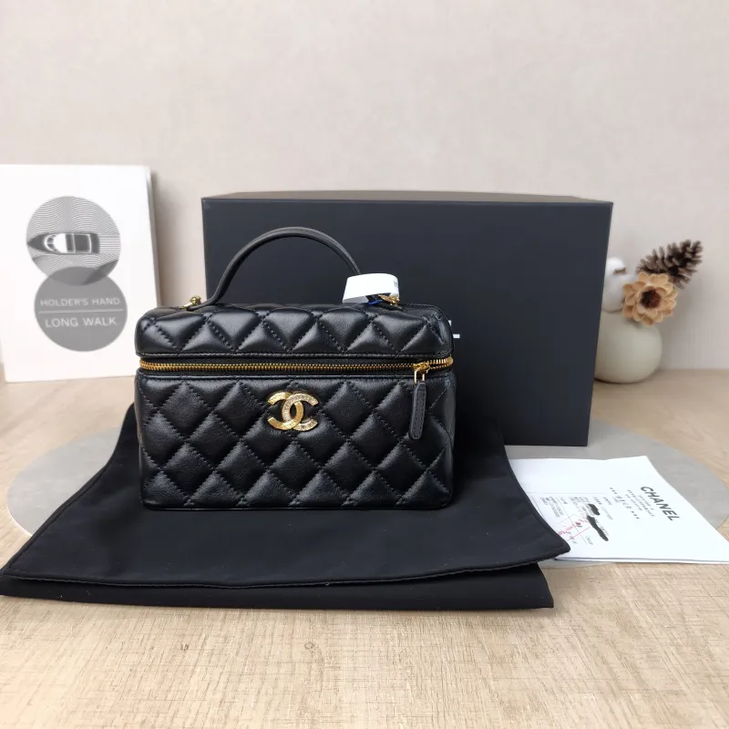 Chanel Crossbody Bag lp Box Bag Black Lambskin One Size 19.5 × 5 × 17 cm — cover view 3 of 6