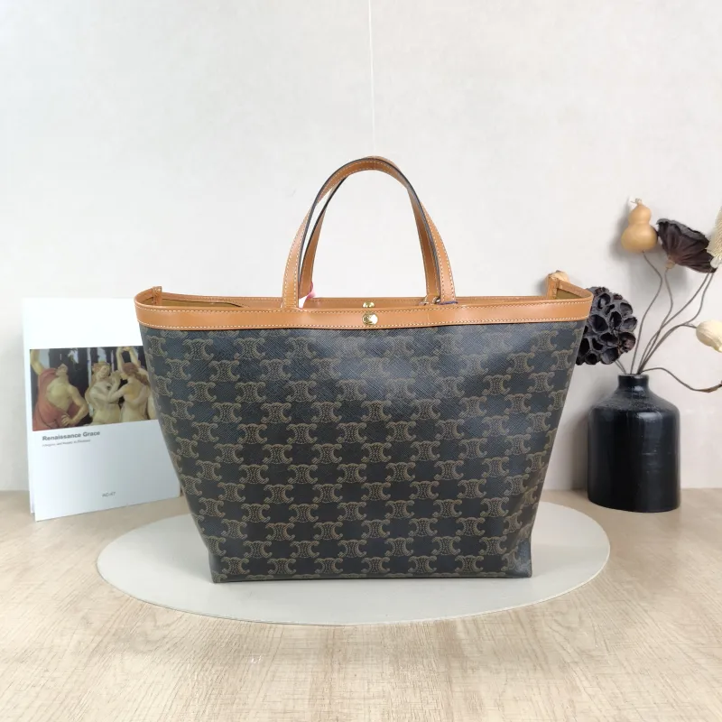 CELINE Shoulder Bag CABAS Tote Bag Monogram PVC One Size27 × 9 × 24 cm
