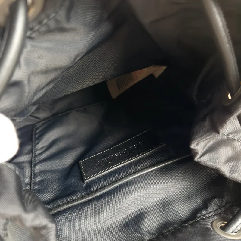 BURBERRY Backpack Backpack Black Nylon One Size 17 × 10 × 26 cm — detail view 6 of 11