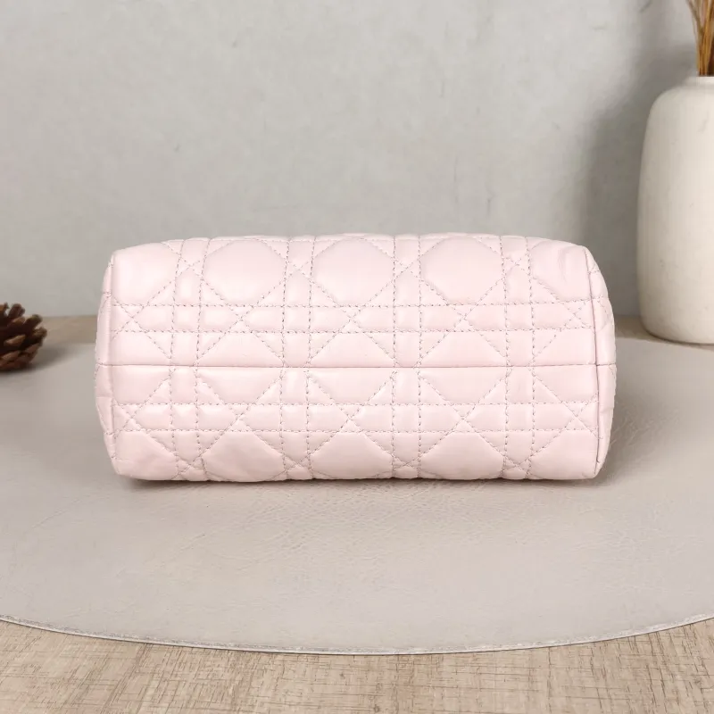 DIOR Crossbody Bag Jolie Top Handle Chain Bag Pink Lambskin Mini 18.5 × 8.5 × 13 cm — cover view 5 of 5