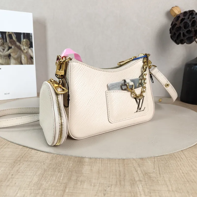 Louis Vuitton Shoulder Bag MARELLINI White Epi Embossed Calfskin Mini 19 × 6.5 × 13.5 cm — cover view 5 of 5