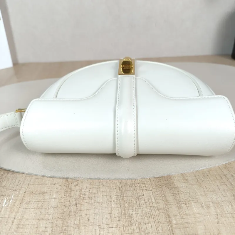 CELINE Crossbody Bag Besace 16 White Calfskin Small 19 × 6 × 17 cm — detail view 6 of 11