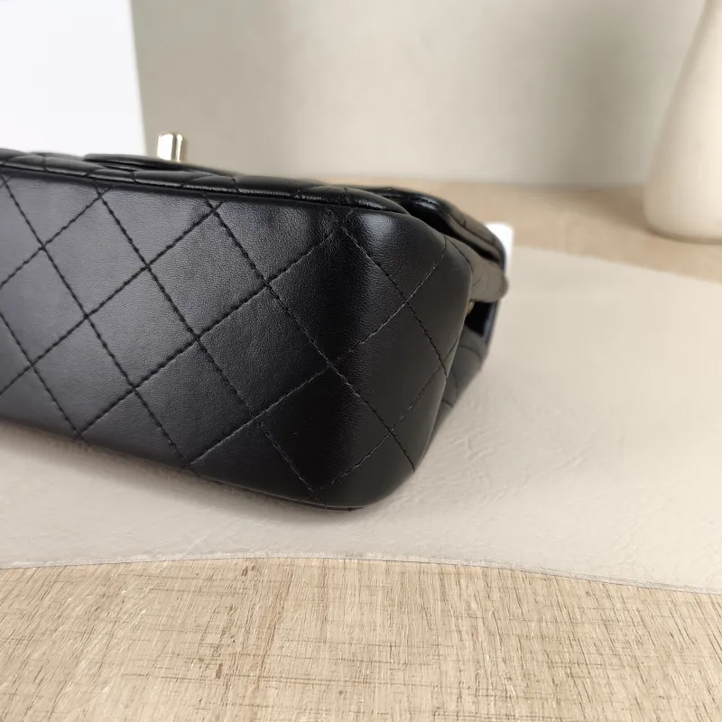 Chanel Crossbody Bag Classic Flap Mini CF Mini Black SL ambskinmini17 × 8 × 13.5 cm — detail view 7 of 13