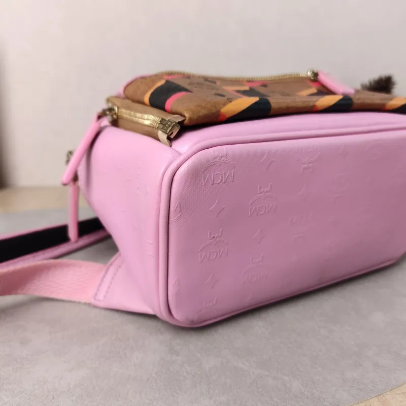 MCM Backpack Backpack Pink PVC One Size21 × 10 × 26 cm — detail view 9 of 13