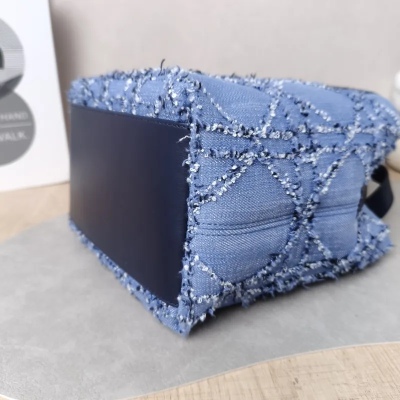 DIOR Top Handle Bag TOUJOURS Edition Blue Small 18.5 × 12 × 18.5 cm — detail view 1 of 14