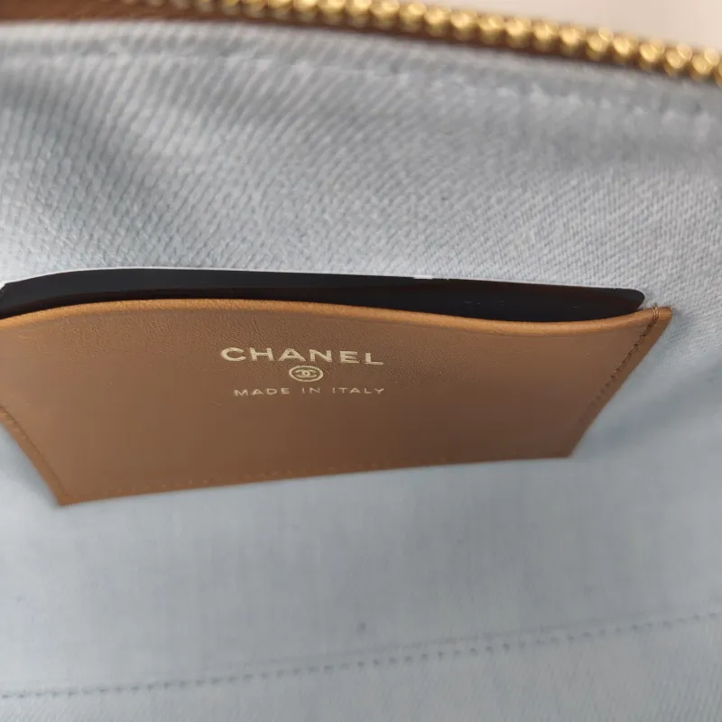 Chanel Crossbody Bag Collection Bowling Bag Blue Brown One Size 18.5 × 11 × 11.5 cm — detail view 4 of 11