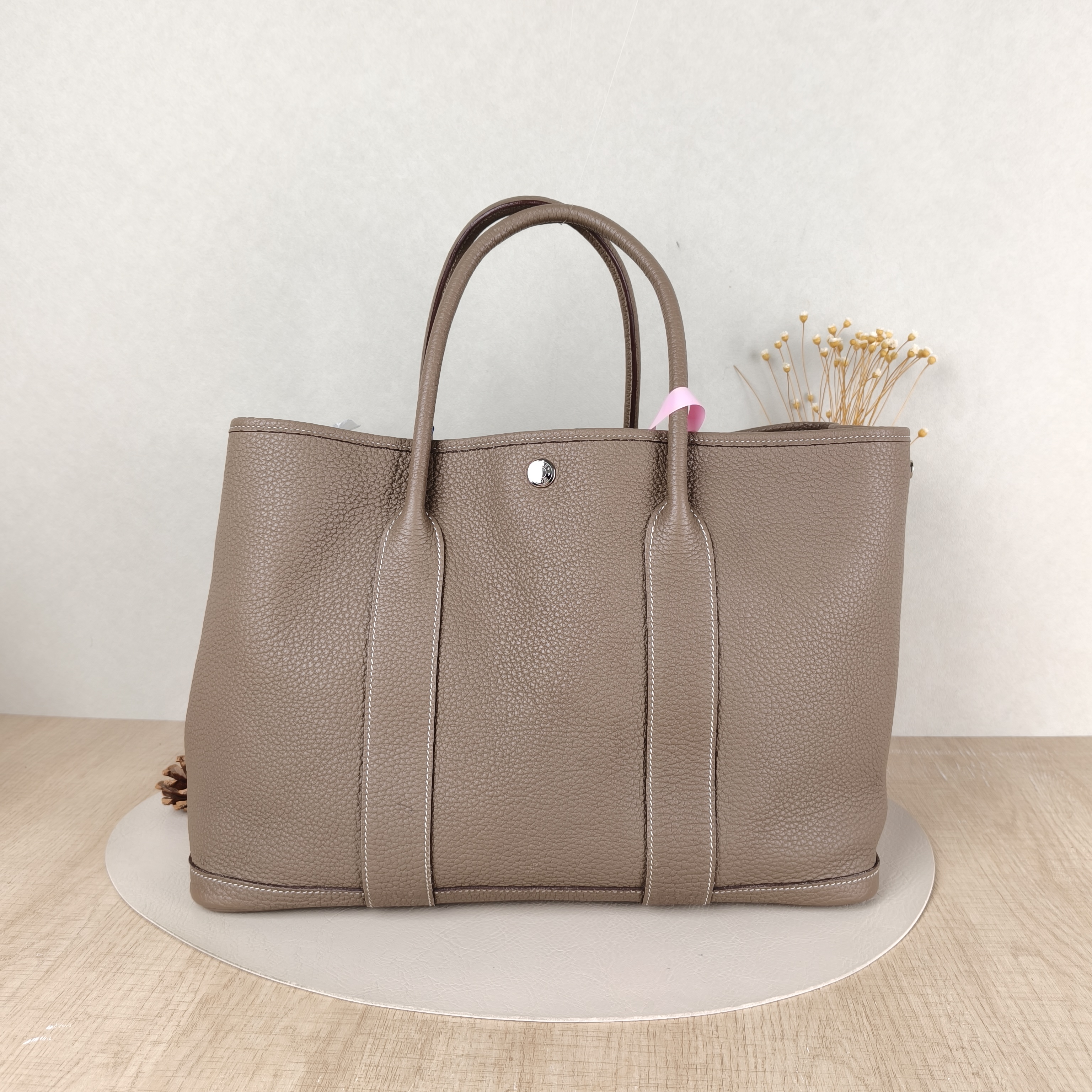 Hermès Top Handle Bag Garden Party 36 36 Negonda Calfskin Large36 × 17 × 26 cm