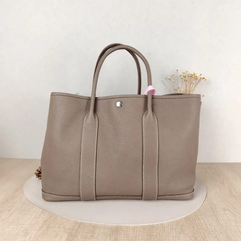 Hermès Top Handle Bag Garden Party 36 36 Negonda Calfskin Large36 × 17 × 26 cm
