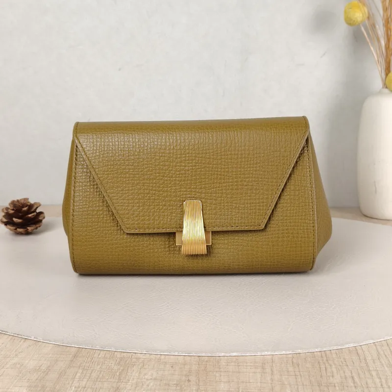 Bottega Veneta Shoulder Bag ANGLE Calfskin Mini 19 × 9 × 11 cm