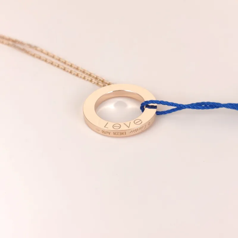 CARTIER Necklace LOVE Collection Pendant Rose Gold 18KR ose Gold Large 41cm — cover view 7 of 7