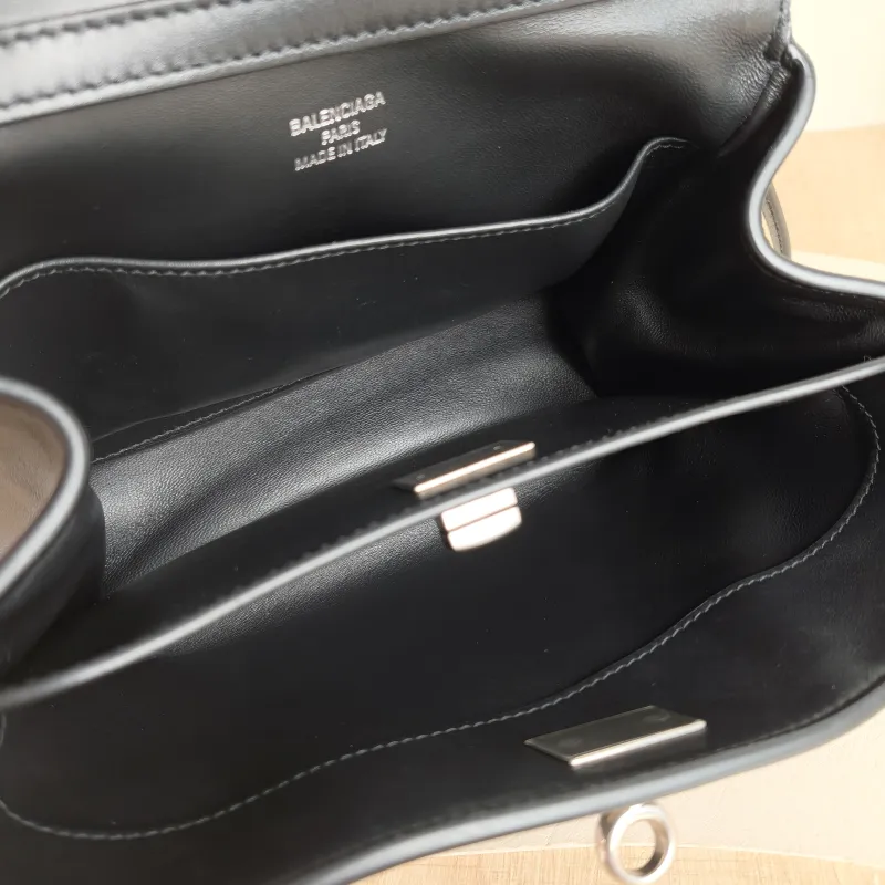 BALENCIAGA Crossbody Bag RODEO Black Calfskin Mini 23 × 10 × 17 cm — detail view 4 of 13