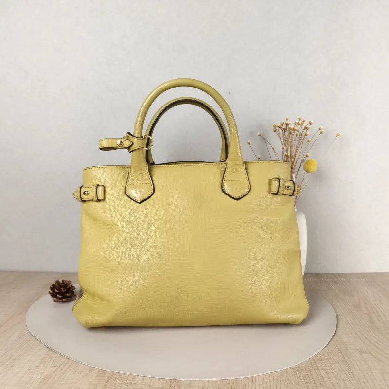 BURBERRY Crossbody Bag Crossbody Bag Yellow Calfskin One Size36 × 14 × 25 cm