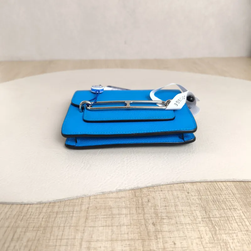 Hermès Wallet Roulis Slim Belt Bag Wallet Blue Evercolor Calfskinmini12.5 × 3 × 10.5 cm — cover view 4 of 4
