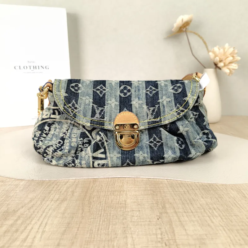 Louis Vuitton Shoulder Bag Vintage Shoulder Bag Blue One Size26 × 5 × 14 cm