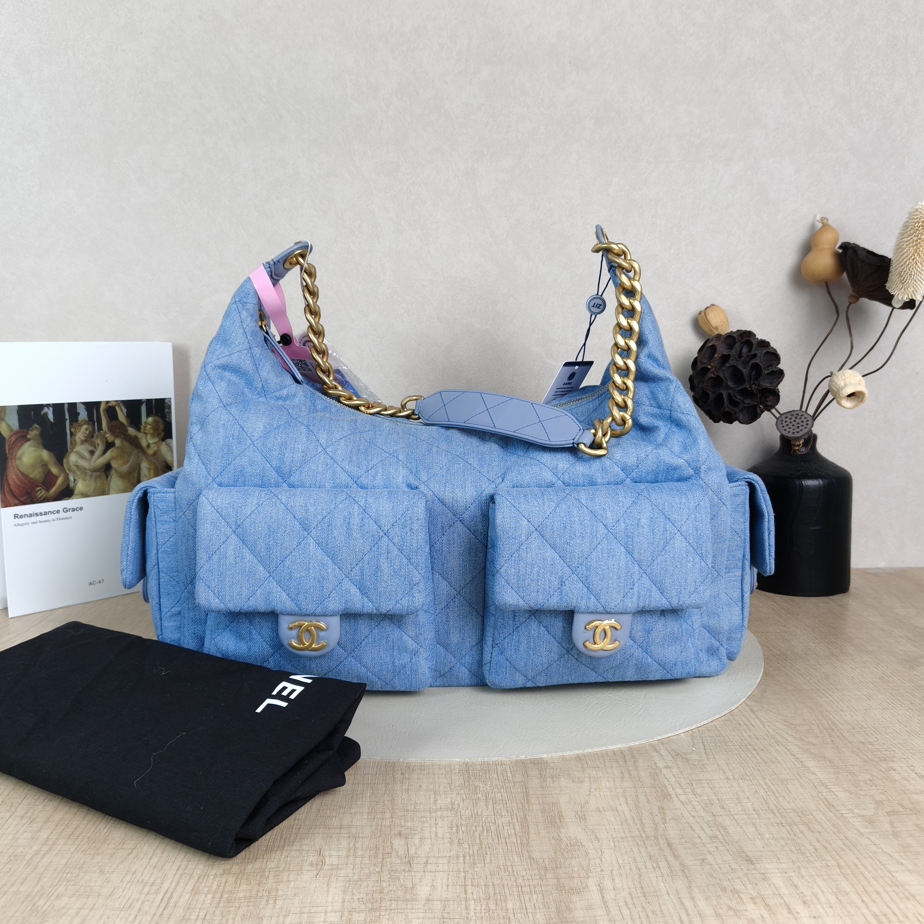 Chanel Shoulder Bag25c c hobo Blue Large31 × 15 × 22 cm — cover view 5 of 5