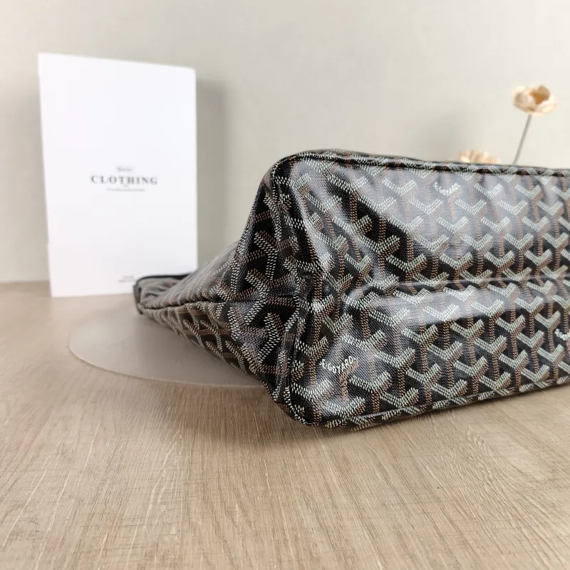 GOYARD Shoulder Bag Boheme Hobo​ Black ine Canvas Small 43 × 14 × 27 cm — detail view 2 of 11