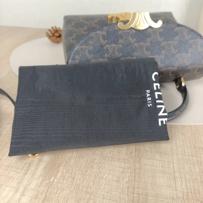 CELINE Top Handle Bag TEEN NINO Top Handle Bag Monogram PVC Small 20 × 8 × 13 cm — detail view 12 of 14