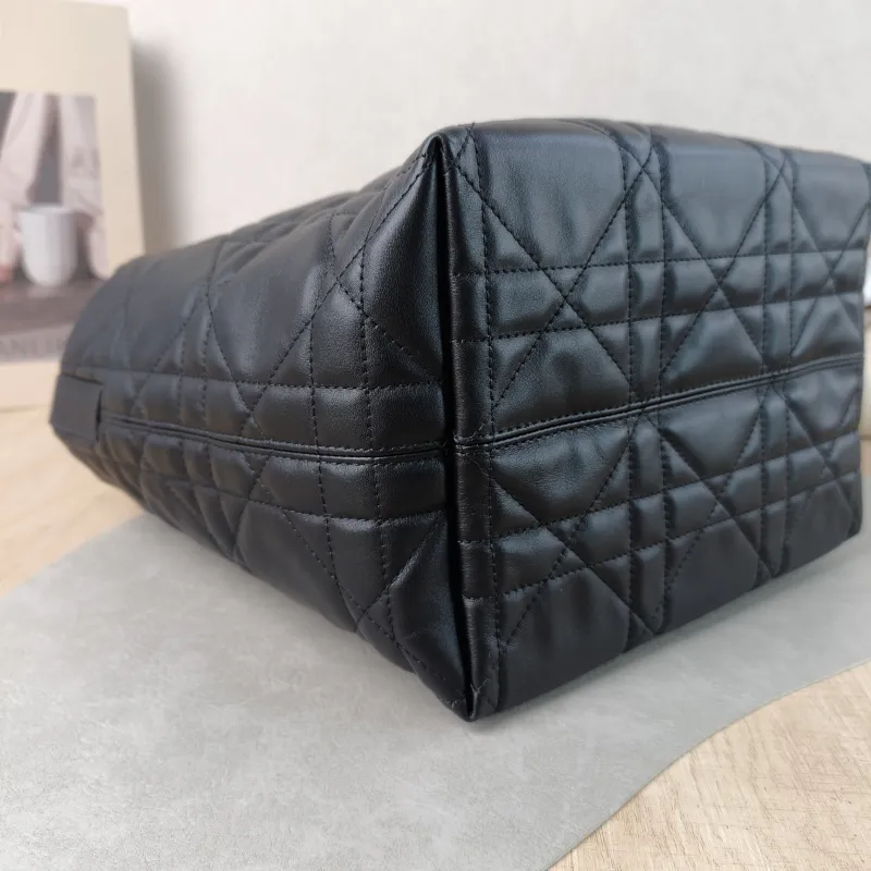 DIOR Top Handle Bag TOUJOURS Edition Black Calfskin Medium 23 × 16 × 24 cm — detail view 13 of 14