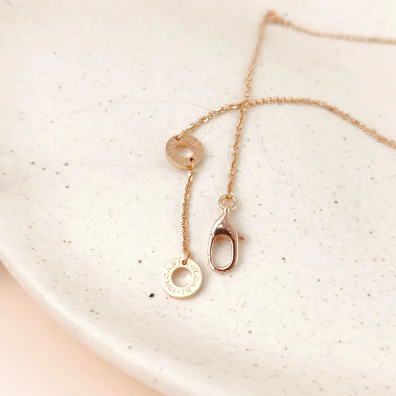 Bvlgari Necklace Divas' Dream White Mother-of-Pearl Diamond18KR ose Gold Small 43cm — cover view 3 of 10