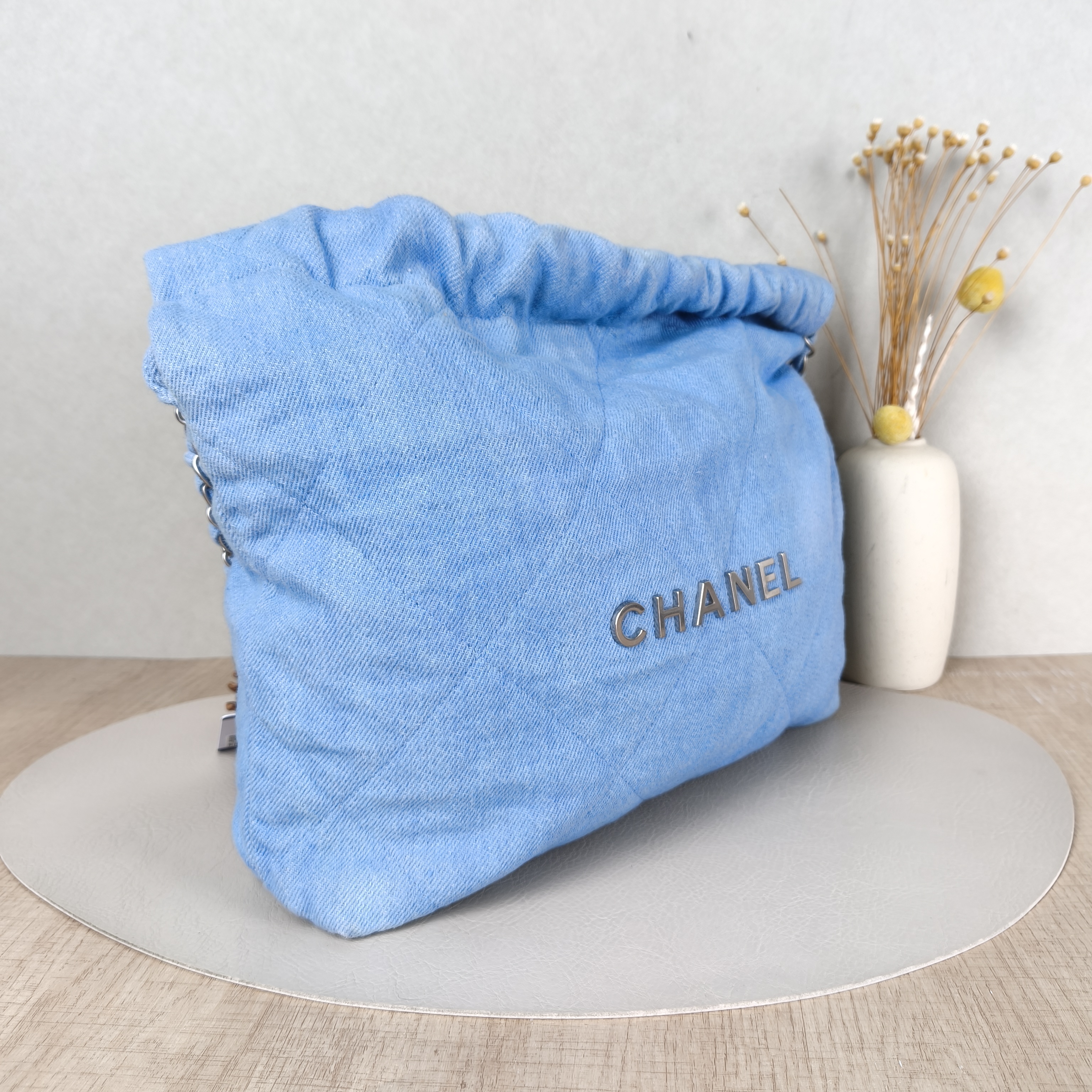 Chanel Shoulder Bag22Bag Blue Small35 × 7 × 37 cm — cover view 3 of 5