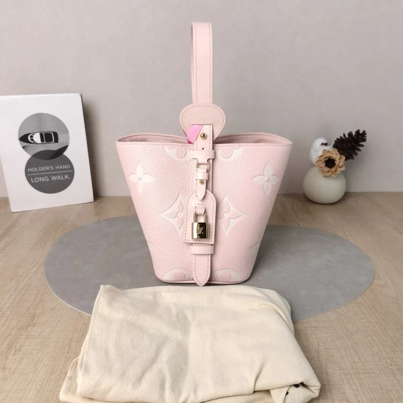 Louis Vuitton Top Handle Bag ALL IN BB · White Empreinte Embossed Calfskin BB16 × 12 × 18 cm — cover view 4 of 6