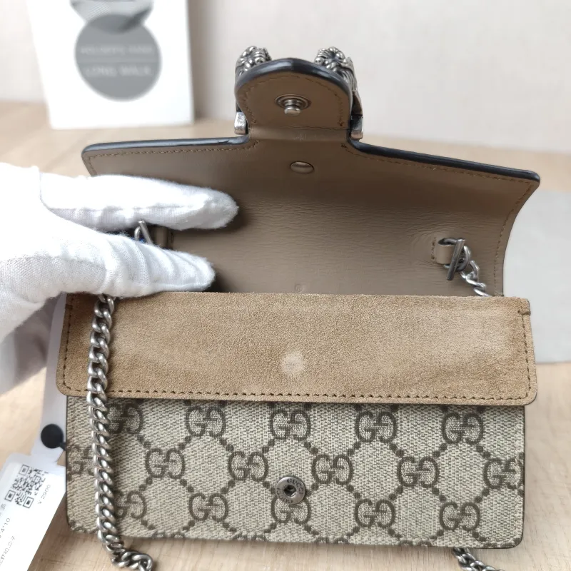 GUCCI Shoulder Bag Dionysus Monogram PV Cmini16.5 × 4 × 10 cm — detail view 4 of 13
