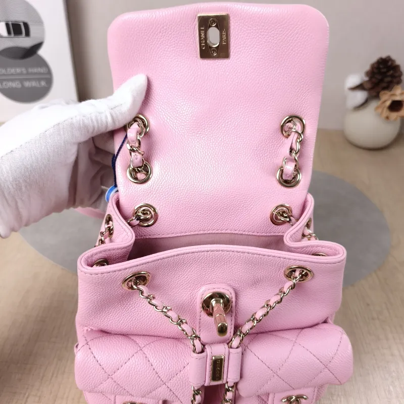 Chanel Backpack Duma Pink Calfskin Small16.5 × 10 × 17.5 cm — detail view 4 of 14