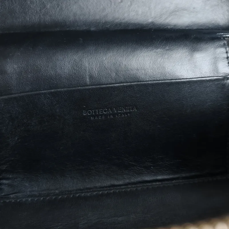 Bottega Veneta Top Handle Bag Woven Top Handle Bag Black Calfskin One Size 23 × 5.5 × 13 cm — detail view 9 of 9