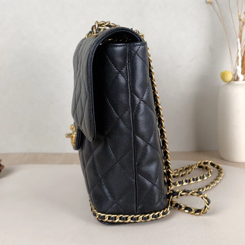 Chanel Backpackado Backpack Black Grained Calfskin One Size20 × 8 × 22 cm — detail view 7 of 13
