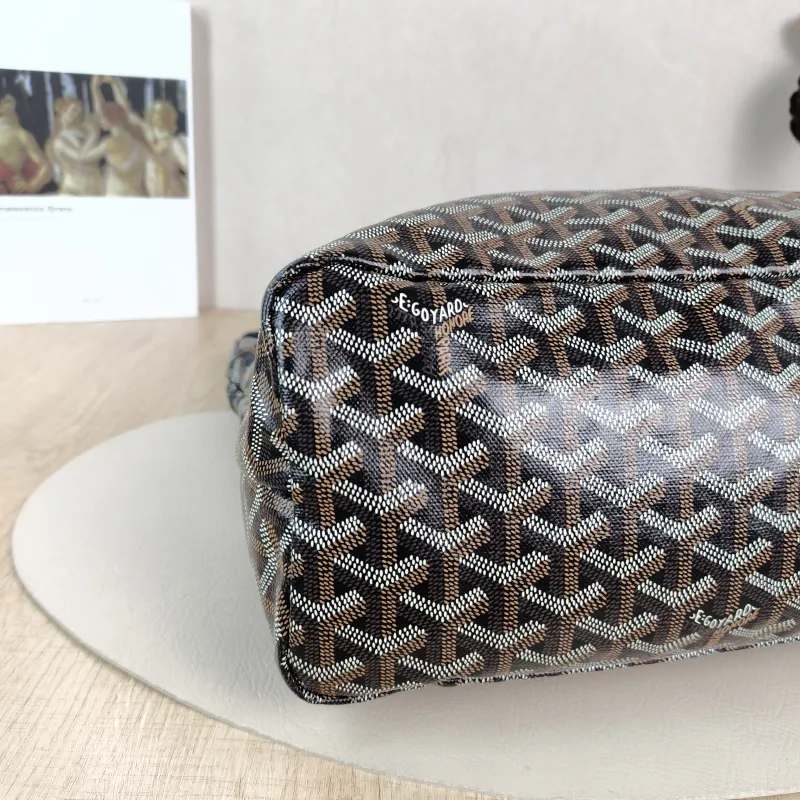 GOYARD Shoulder Bag Boheme Hobo​ Black ine Canvas Small 43 × 14 × 27 cm — detail view 5 of 12