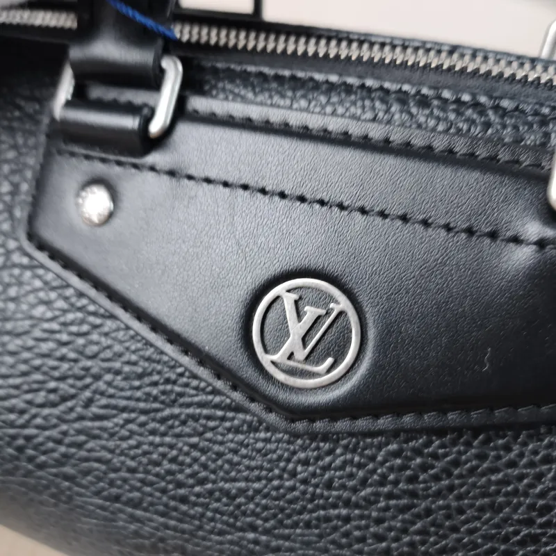 Louis Vuitton Top Handle Bag BIKER Black Lambskin Small 30 × 12 × 12 cm — detail view 6 of 12