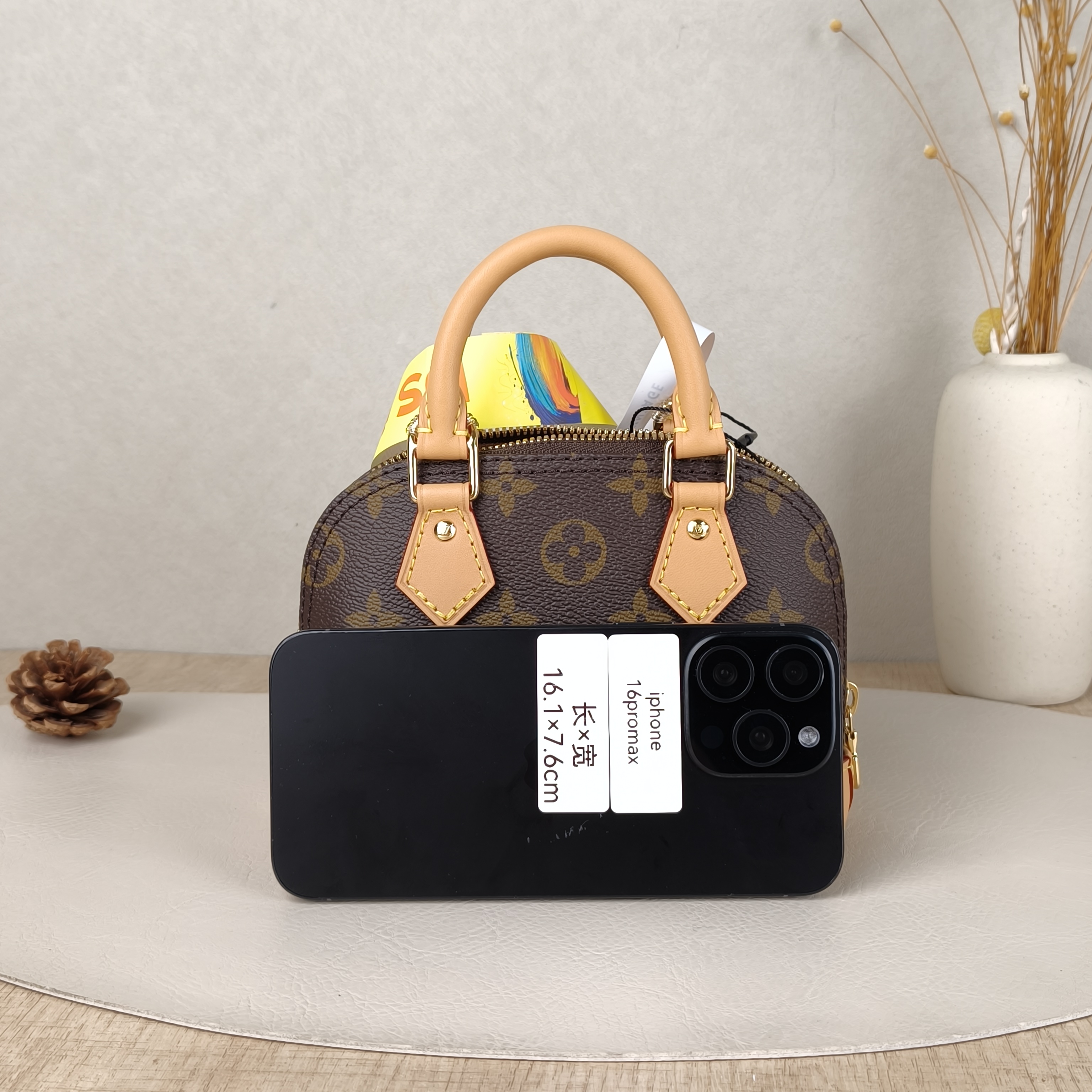 Louis Vuitton Crossbody Bag Alma Nano Monogram PV Cnano18 × 8 × 12 cm — cover view 5 of 5