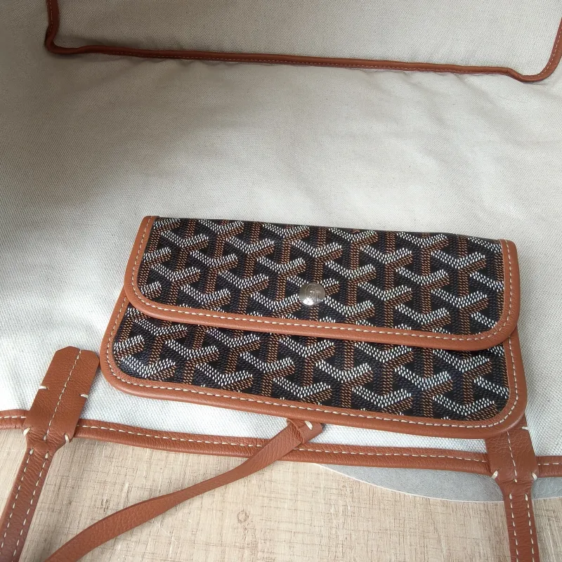 GOYARD Shoulder Bag SAINT LOUIS Shopping Tote Brown PVC Large 40 × 20 × 32 cm — detail view 12 of 12